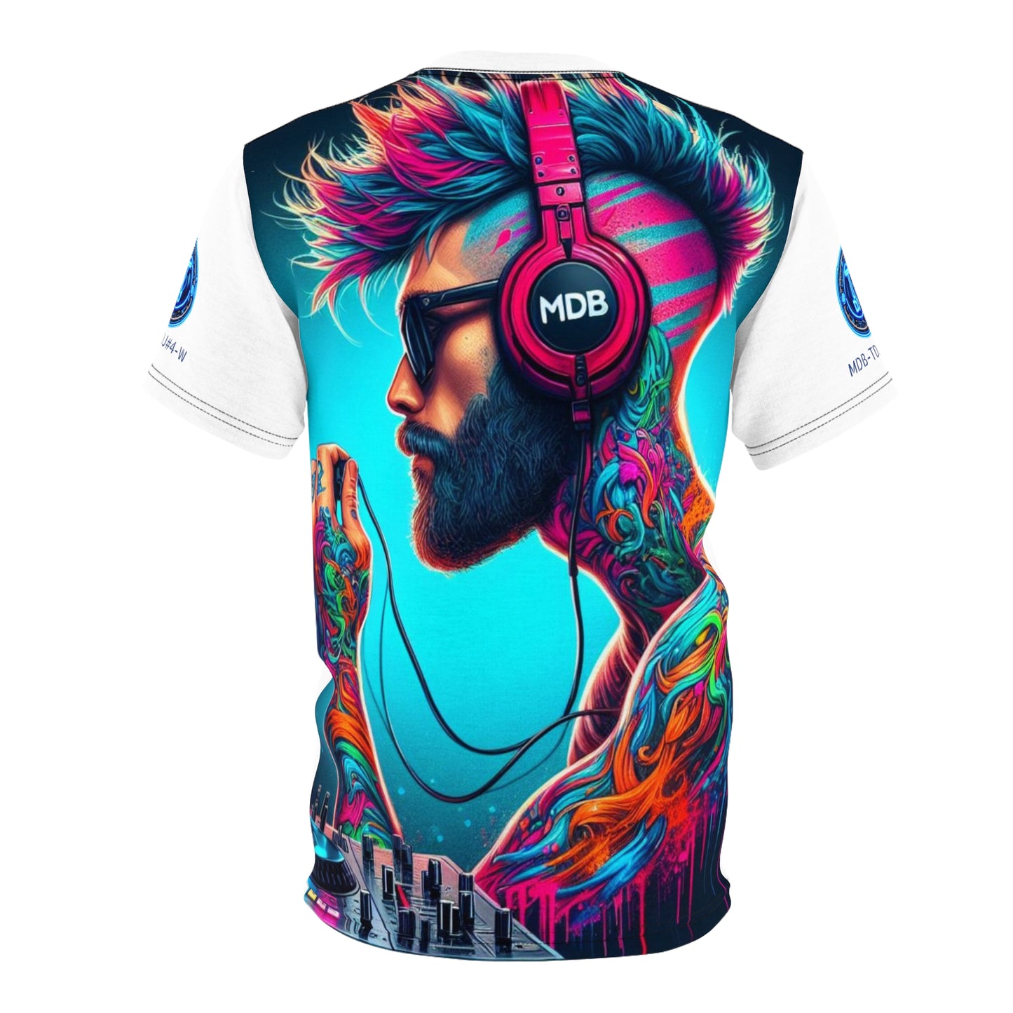 MDBTDJ#4-W Premium Art Tee Shirt - Tattooed Dj's Limited Edition - Unisex