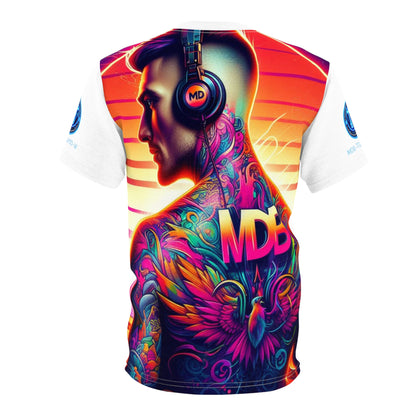 MDBTDJ#10-W Premium Art Tee Shirt - Tattooed Dj's Limited Edition - Unisex