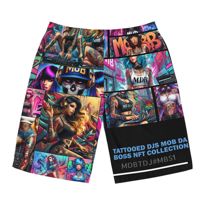 MDBTDJ#MBS1 Men's Board Shorts Tattooed Dj's Limited Edition Swim Wear