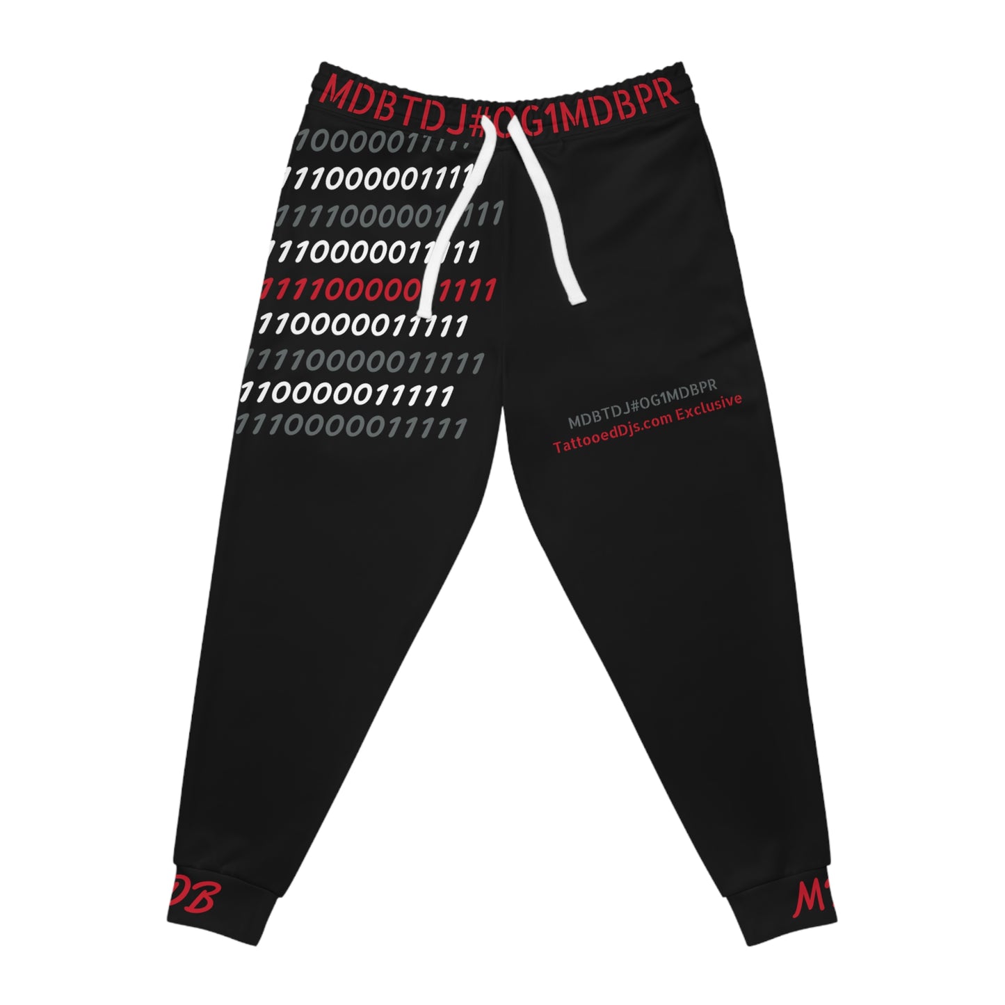 MDBTDJ#OG1MDBPR Athletic Joggers Tattooed DJ's Limited Edition TDJ Exclusive