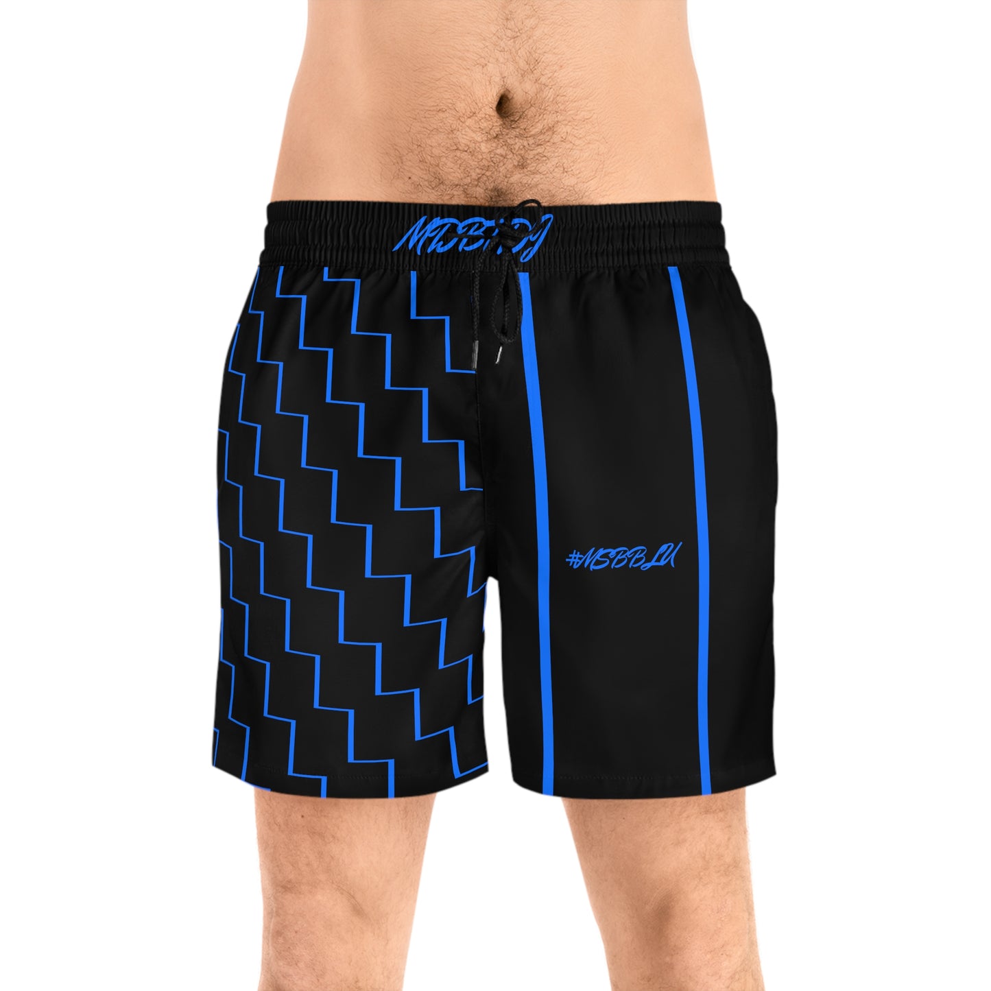 MDBTDJ#MSBBLU Men's Mid-Length Swim Shorts