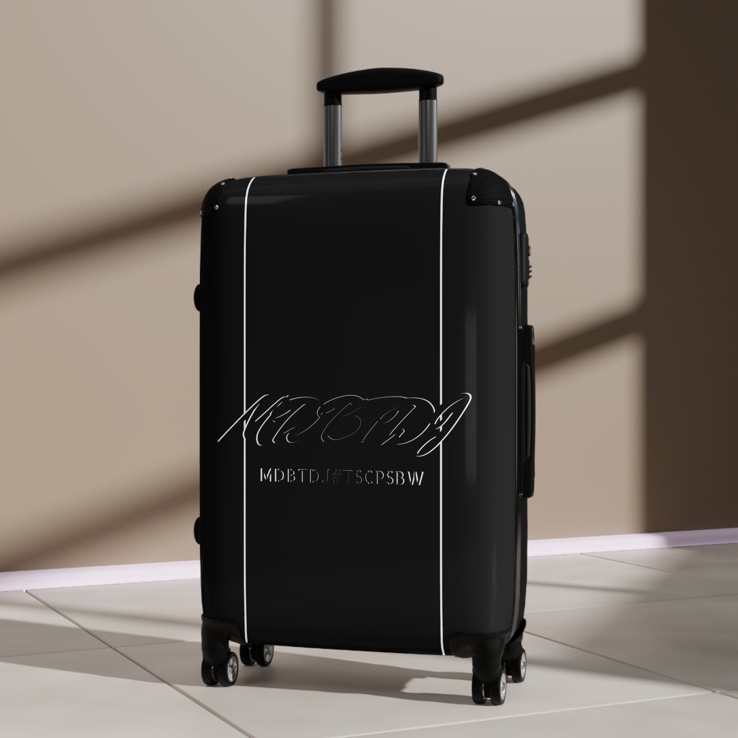 MDBTDJ#TSCPSBW Premium Travel Suitcase with combination lock