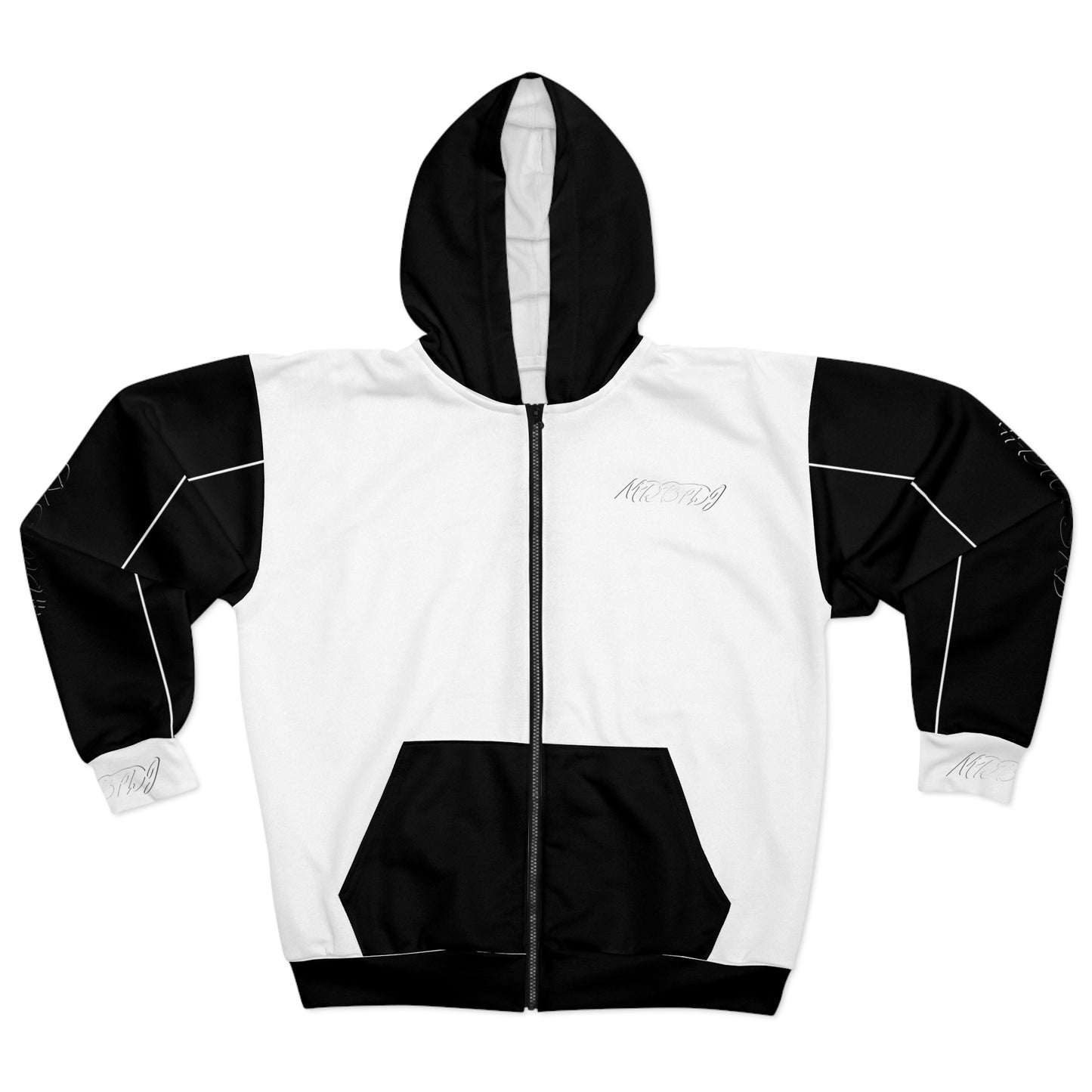 MDBTDJ#BWPSRB Unisex Zip Up Hoodie