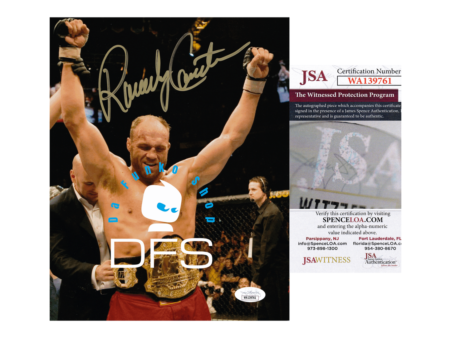 Autographed Signed Randy Couture 8x10 Photo Six Time UFC Champion ~ Signature is authenticated by JSA ✅ - DaFunkoShop - Autographed Photo