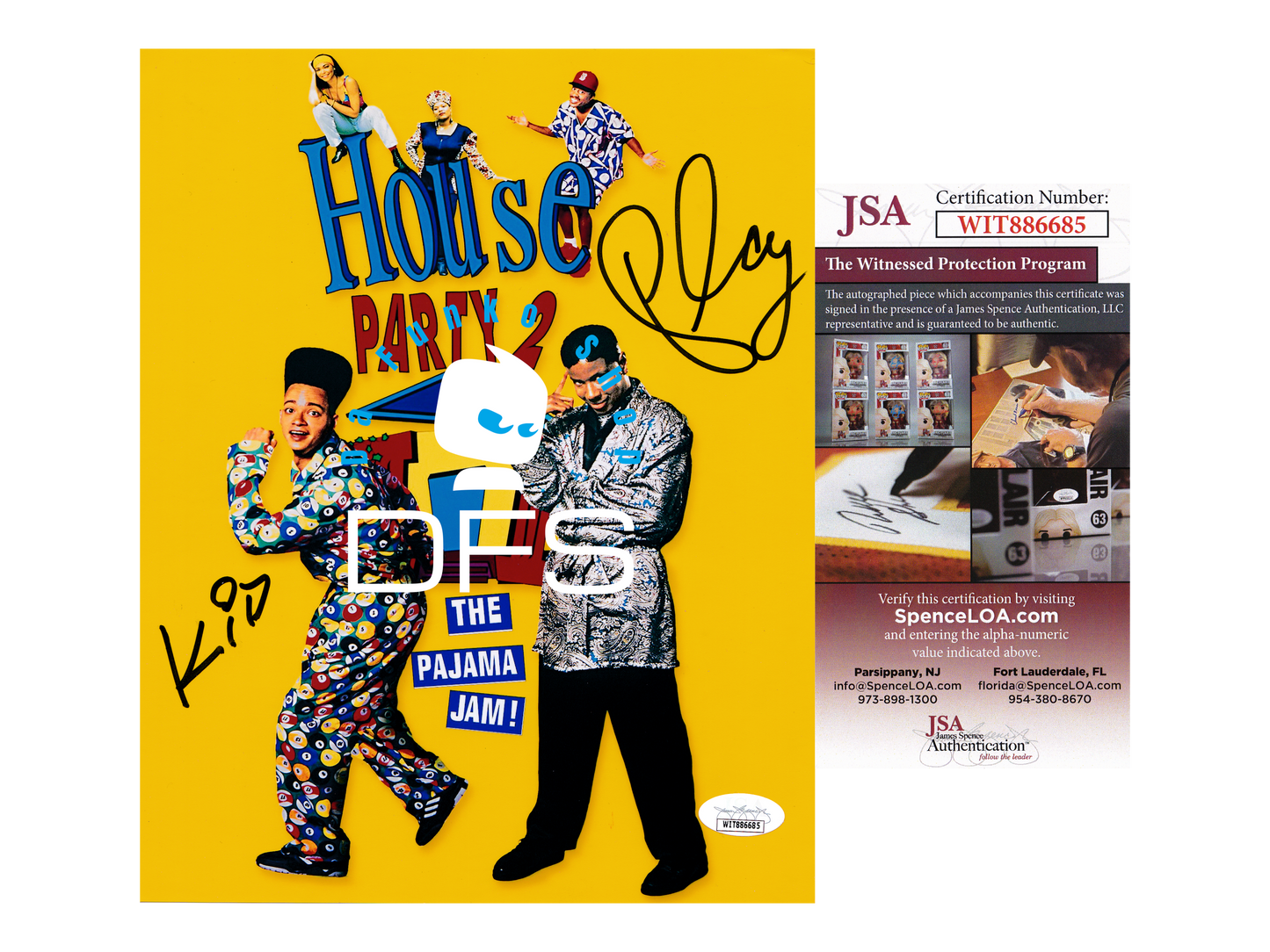 Kid n Play Signed House Party 2 The Pajama Party 8x10 Photo Poster Christopher Reid & Christopher Martin Signatures Are Authenticated By JSA ✅ - DaFunkoShop - Autographed memorabilia.