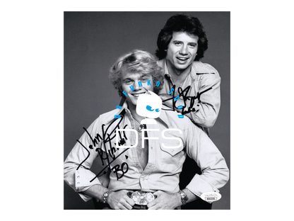 Autographed Signed Inscribed Dukes of Hazzard 8x10 Photo Tom Wopat - John Schneider Signatures are Authenticated by JSA ✅