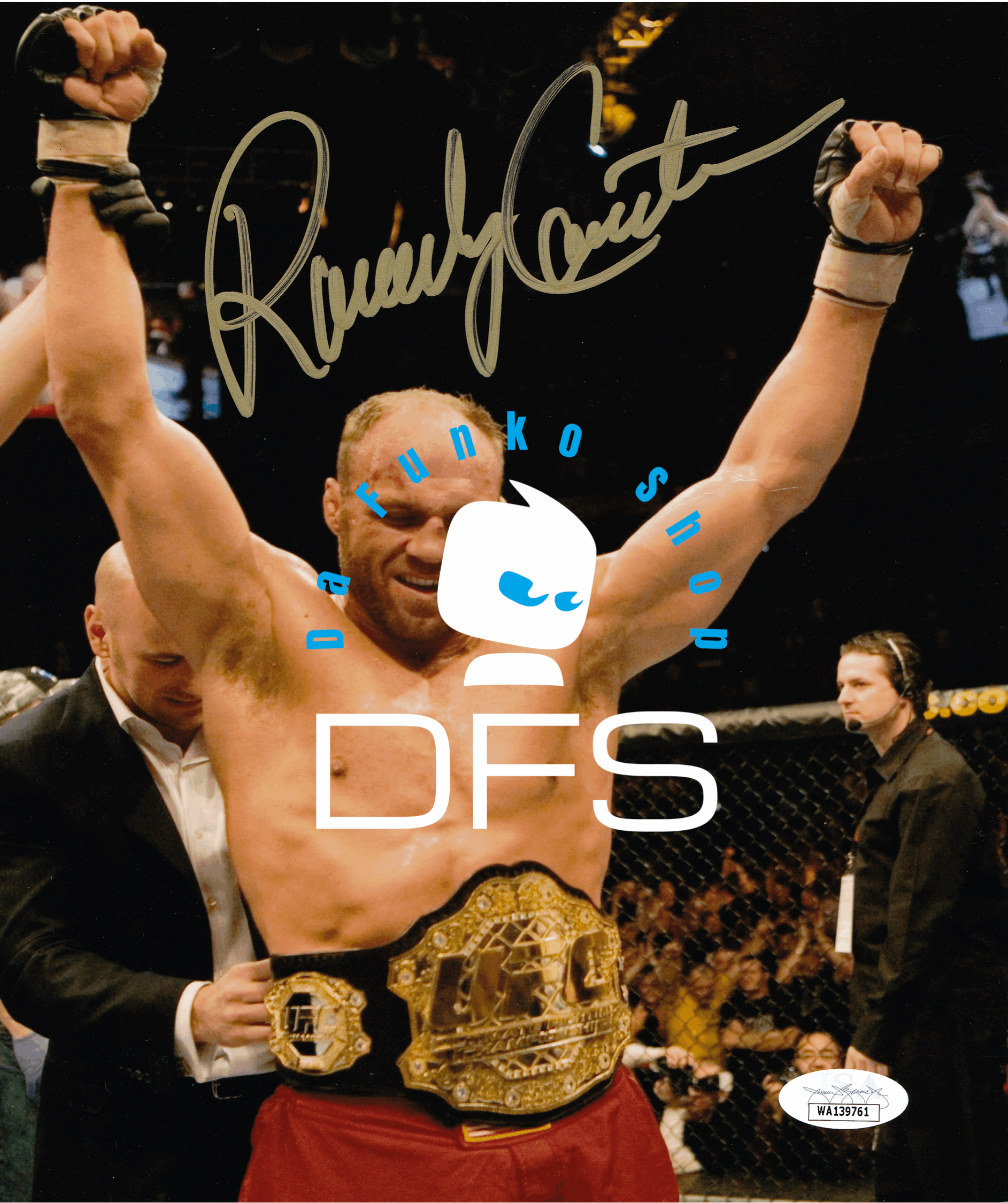 Autographed Signed Randy Couture 8x10 Photo Six Time UFC Champion ~ Signature is authenticated by JSA ✅ - DaFunkoShop - Autographed Photo