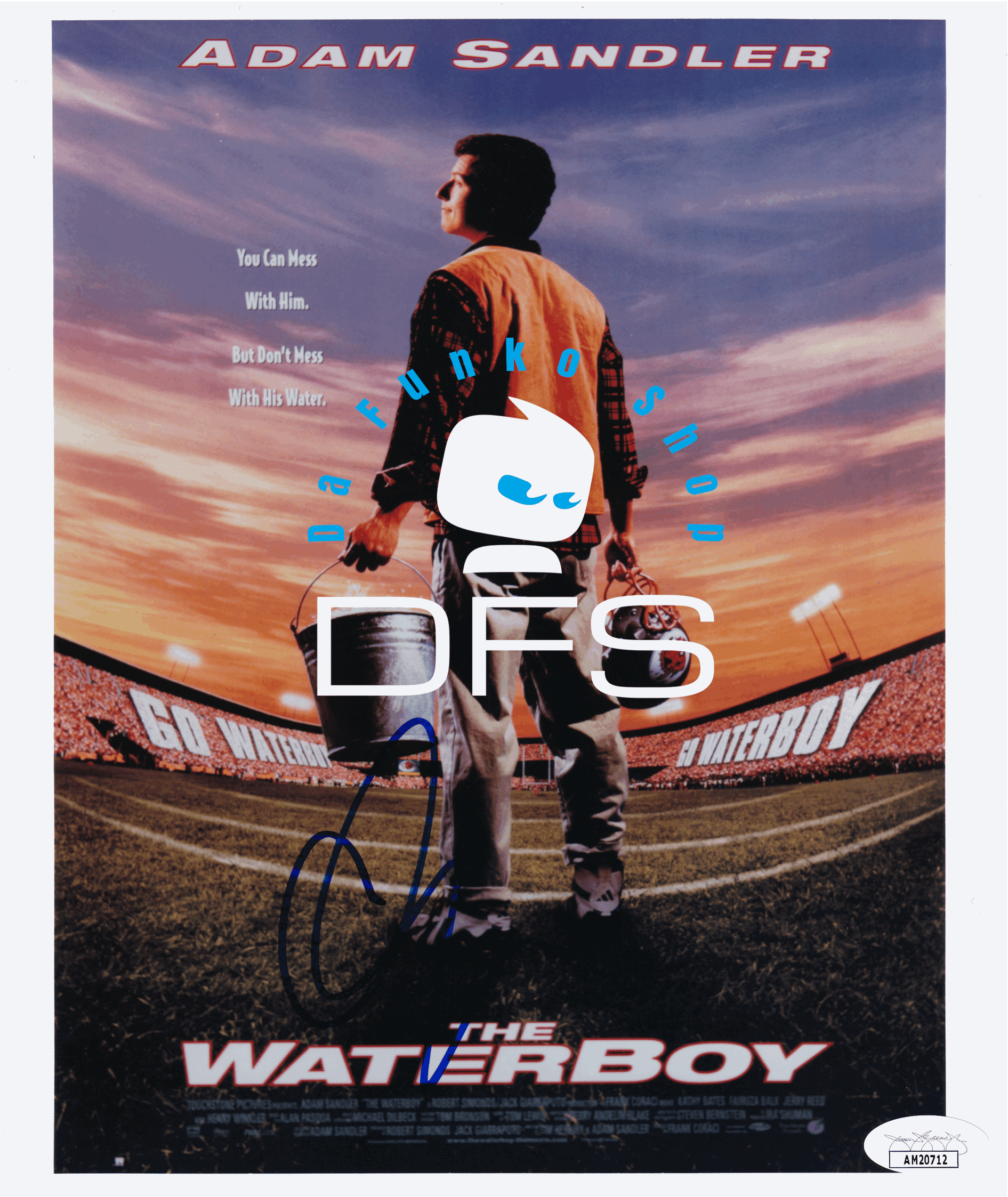 Adam Sandler Signed 8x10 Photo JSA COA The Waterboy Bobby Boucher