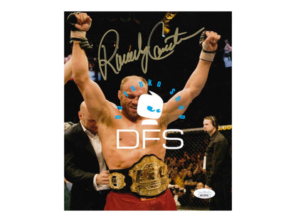 Autographed Signed Randy Couture 8x10 Photo Six Time UFC Champion ~ Signature is authenticated by JSA ✅ - DaFunkoShop - Autographed Photo