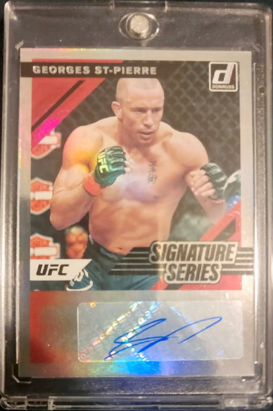 Georges St-Pierre 2022 Donruss UFC Signature Series Auto Autograph SS-GSP WP7