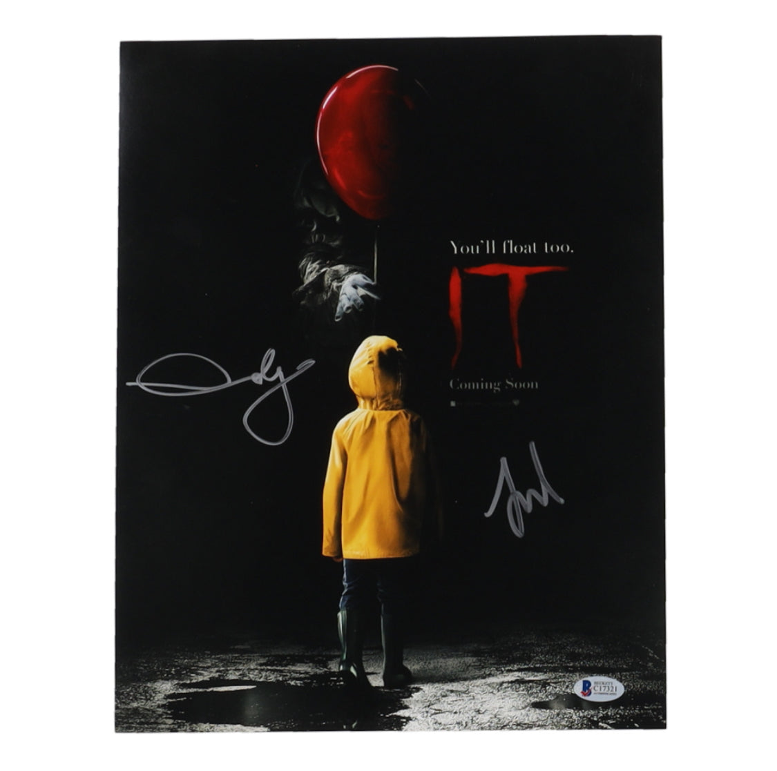 Andy Muschietti & Jaeden Lieberher Signed "IT" 11x14 Photo Beckett Authentic ✅