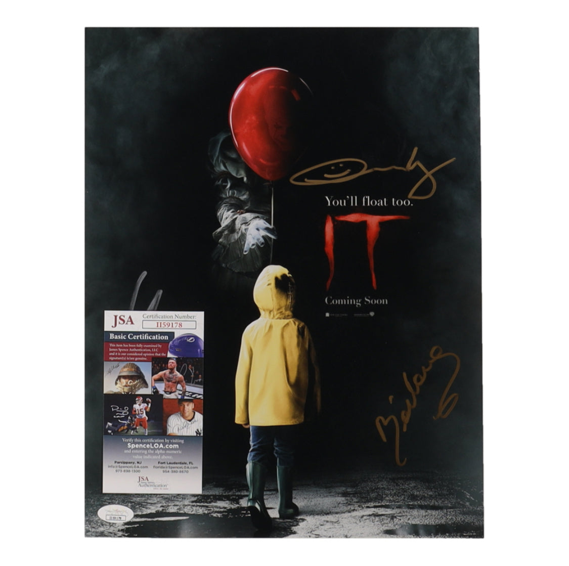 "IT" 11x14 Photo Cast-Signed by 4 With Andy Muschietti, Barbara Muschietti +2 JSA Authentic ✅, Photo, Autographs, Da Funko Shop