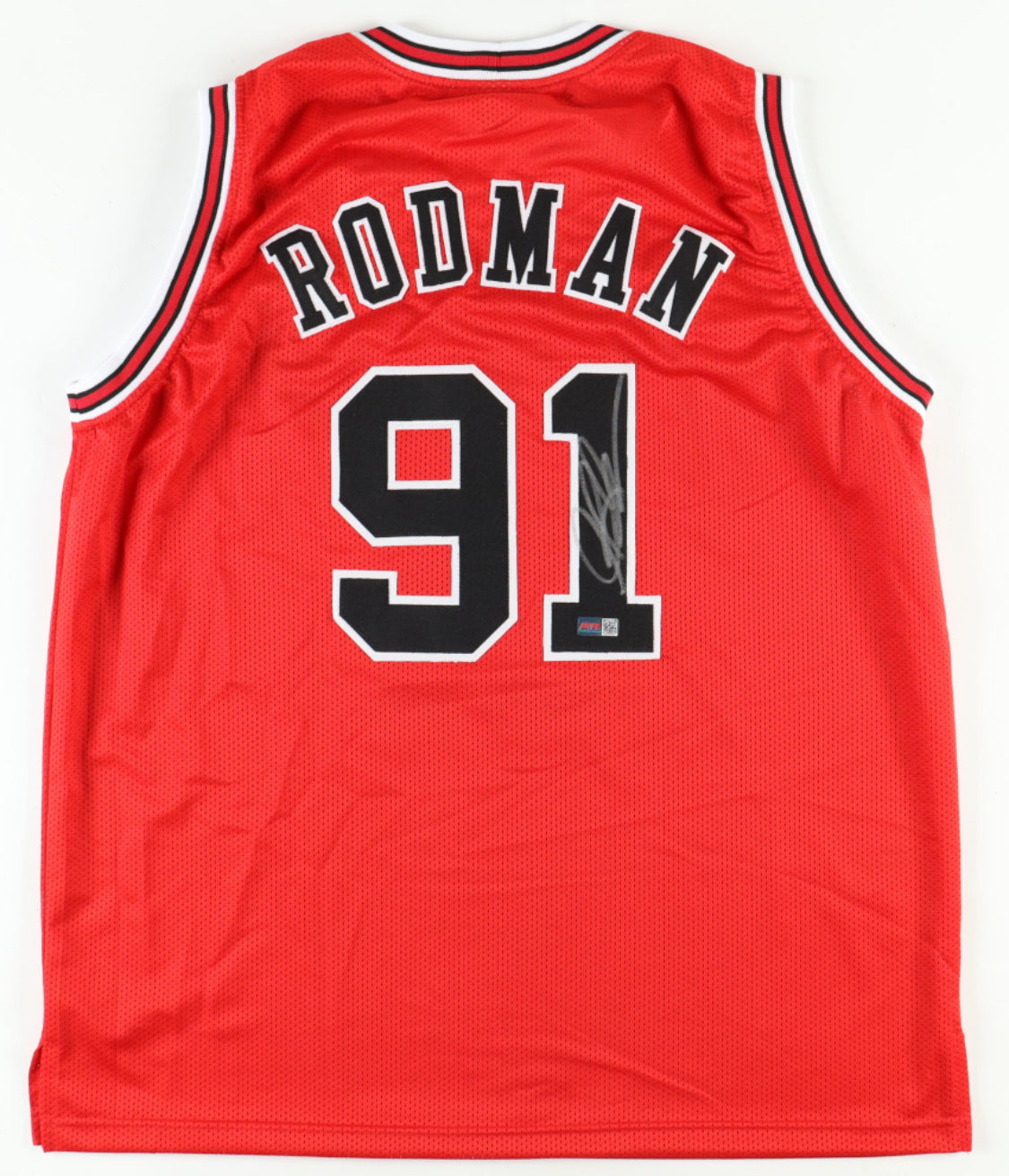 Dennis Rodman Signed Jersey (PIA) Players Ink Authentication ✅ Chicago Bulls