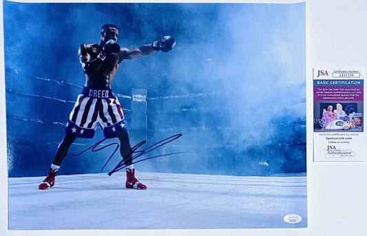 Michael B Jordan Signed 12x16 Photo Creed Rocky Boxing Stallone w/ JSA COA