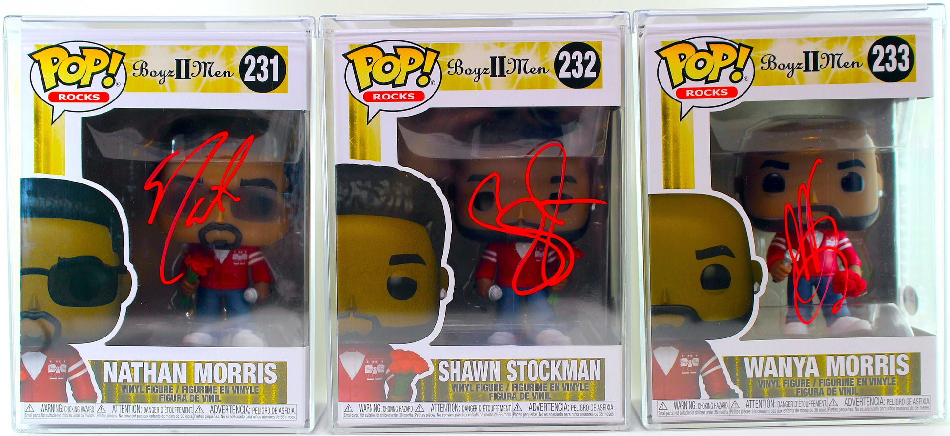 Autographed Funko Pop! Rocks - Boyz II Men Full Set of 3 - Individually Signed, Individually Authenticated by PSA ✅ - DaFunkoShop - Funko Pop! Rocks