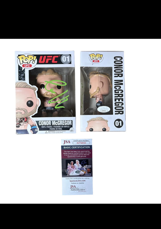 Conor McGregor Signed Funko Pop! Ufc Series 1 #01 Autograph is Autheticated By JSA ✅