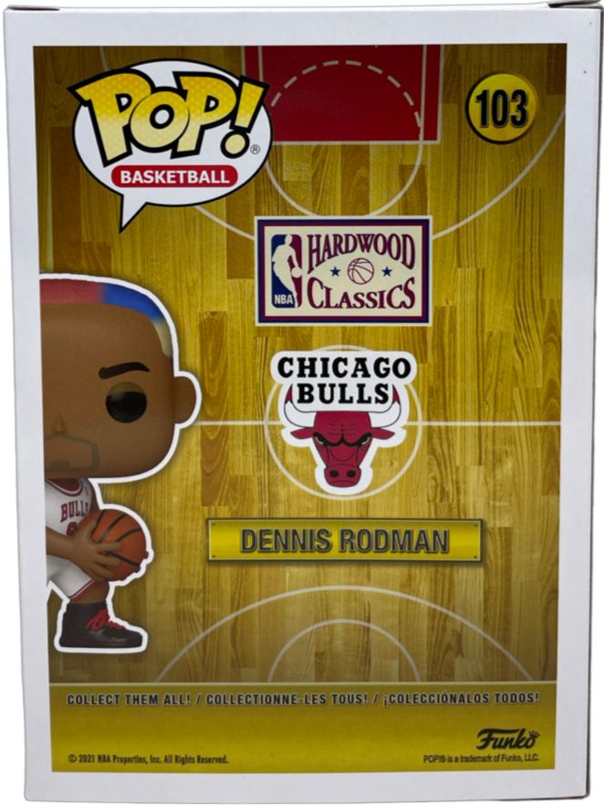 Dennis Rodman Signé dédicacé Funko Pop ! Basketball JSA &amp; Rodman Exclusif Hologramme Authentique Signature Encre Bleue Authentifiée Par JSA ✅