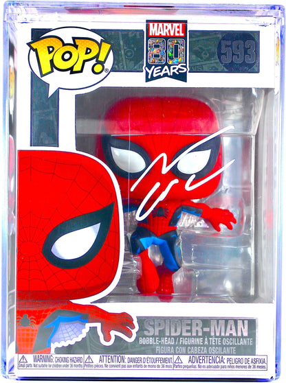 Andrew Garfield Autographed Signed Marvel Spider-Man Funko Pop 593 JSA - AI59839 - DaFunkoShop - Funko Pop! Marvel