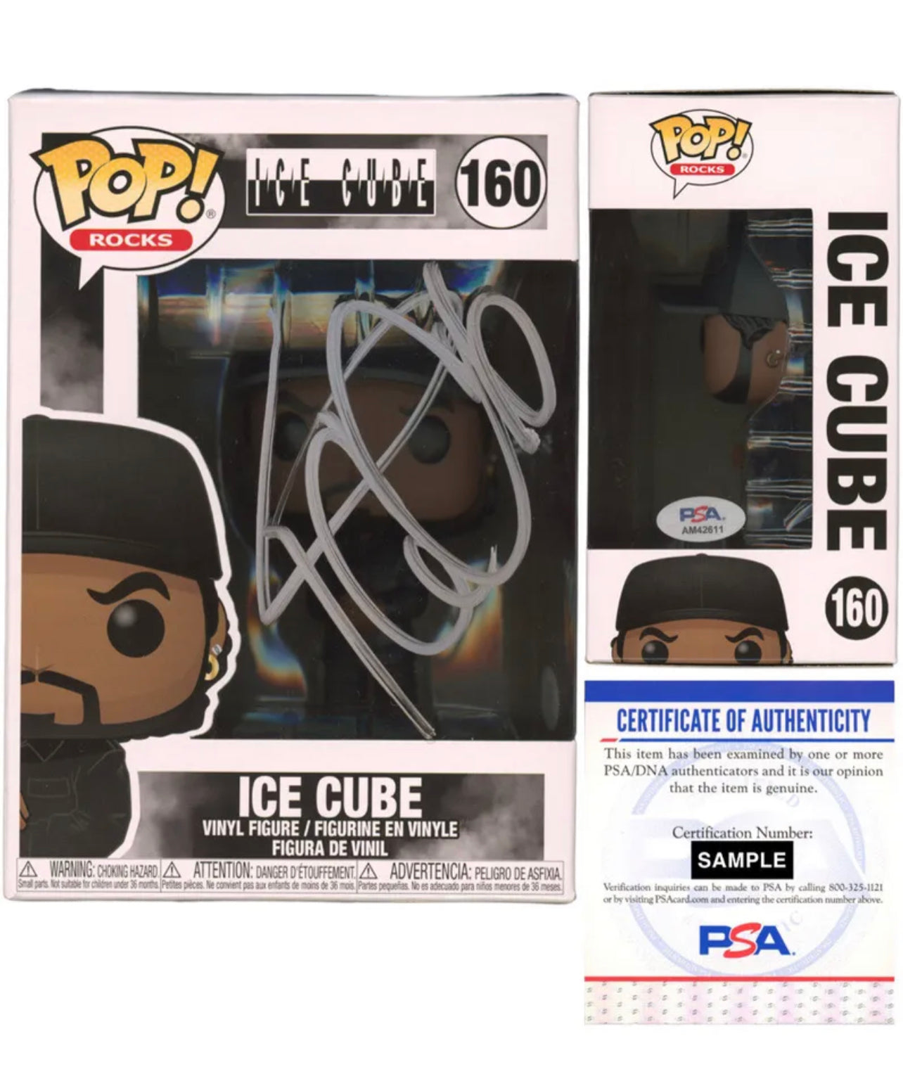 🔥 Ice Cube Signed Funko Pop #160 PSA/DNA COA Authenticated ✅ - DaFunkoShop - Funko Pop! Rocks