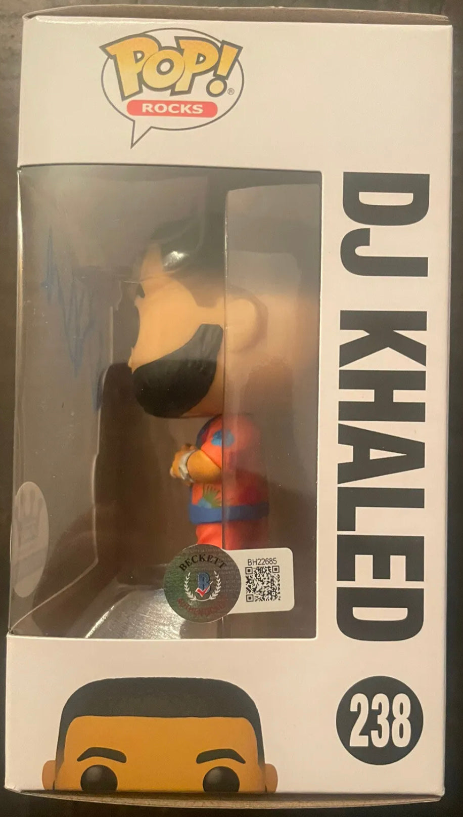 Dj Khaled Signed Funko Pop! Rocks Funko.com Exclusive #238 Signature is Authenticated by Beckett ✅ - DaFunkoShop - 