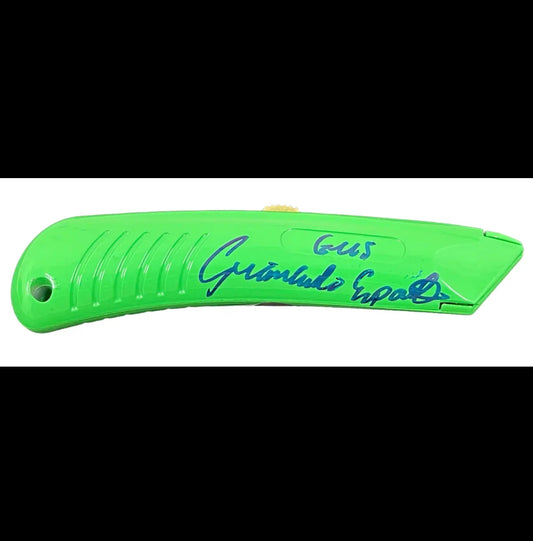 GIANCARLO ESPOSITO SIGNED BOX CUTTER BREAKING BAD GUS FRINGE AUTOGRAPH BECKETT - DaFunkoShop - Autographed memorabilia.