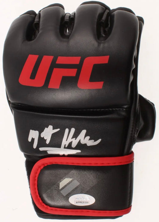 Matt Hughes Signed Autographed UFC Glove JSA Authenticated Right Black/Red - DaFunkoShop - 