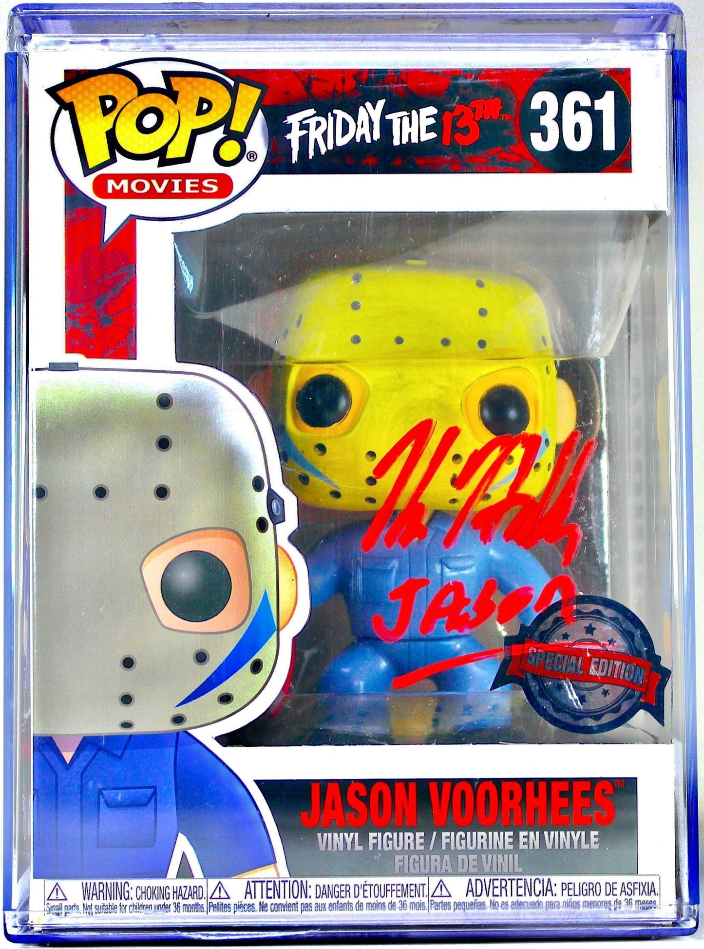 Autographed Signed Funko Pop! Movies Friday The 13TH #361 SE Jason Voorhees By Kane Hodder Signature is Beckett Authenticated ✅ - DaFunkoShop - Funko Pop! Movies