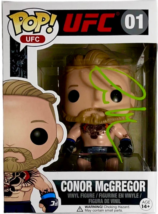 Conor McGregor Signed Funko Pop! Ufc Series 1 #01 Autograph is Autheticated By JSA ✅