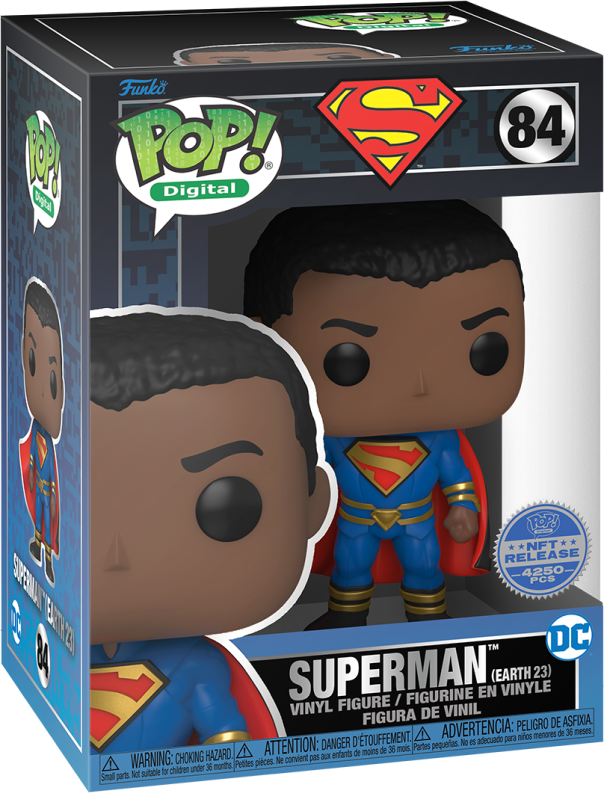 Funko Pop! Digital #84 DC Series 2 - Superman Earth 23 - Legendary - NFT Release LE Limited Edition 1/4250 - DaFunkoShop - 