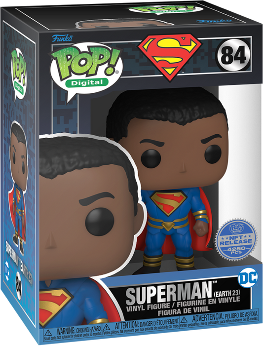 Funko Pop! Digital #84 DC Series 2 - Superman Earth 23 - Legendary - NFT Release LE Limited Edition 1/4250 - DaFunkoShop - 