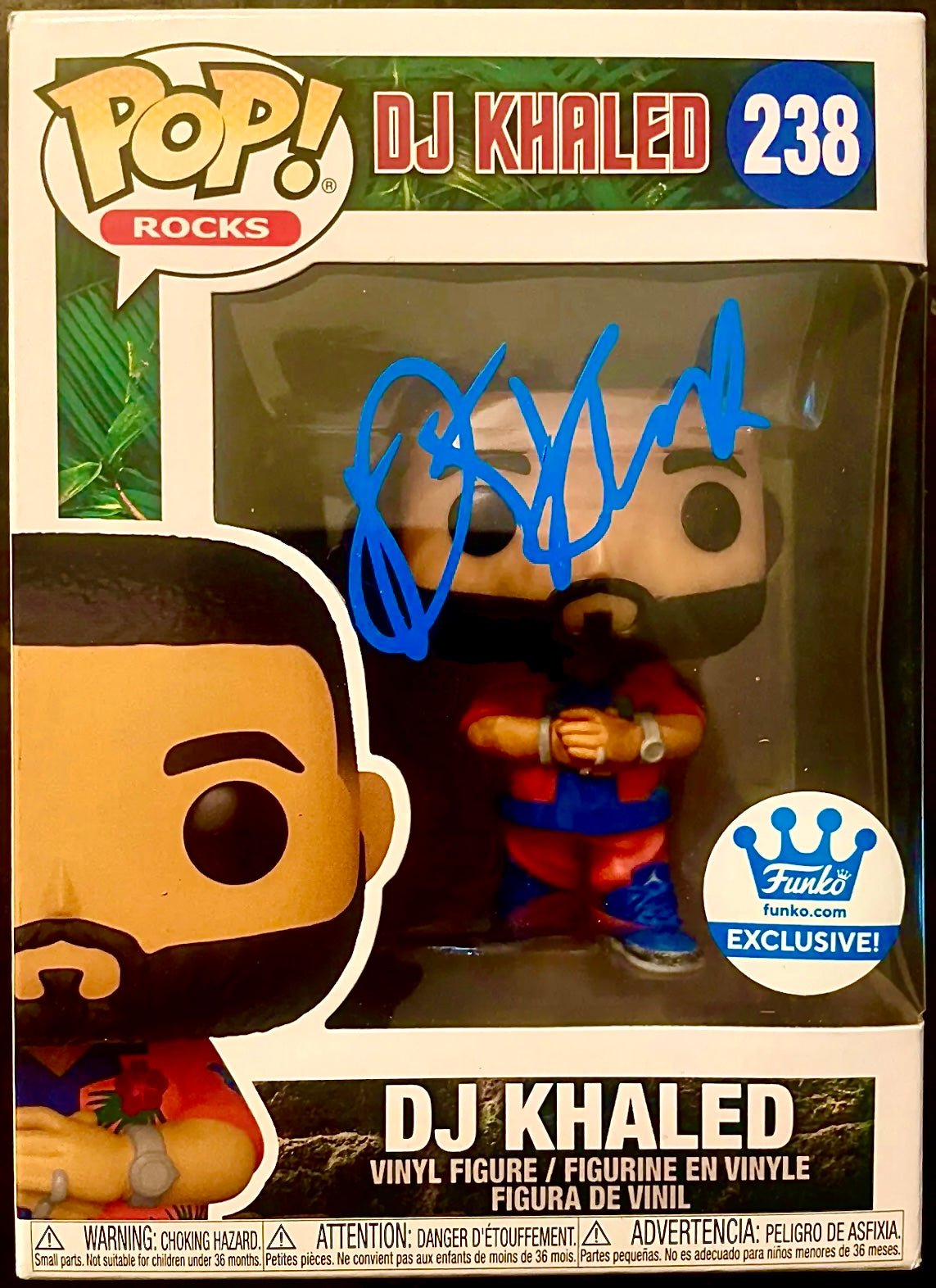 Dj Khaled Signed Funko Pop! Rocks Funko.com Exclusive #238 Signature is Authenticated by Beckett ✅ - DaFunkoShop - 