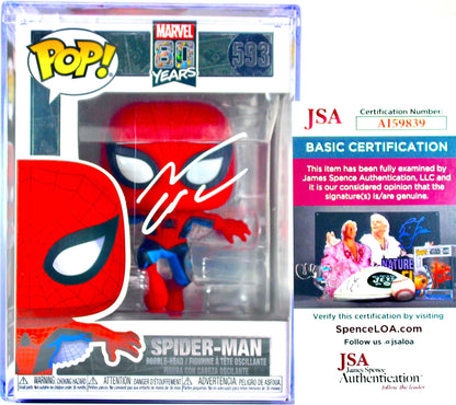 Andrew Garfield Autographed Signed Marvel Spider-Man Funko Pop 593 JSA - AI59839 - DaFunkoShop - Funko Pop! Marvel