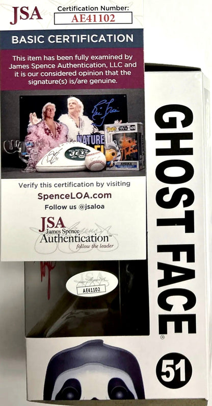 David Arquette Signed Funko Pop Ghostface JSA COA Scream #51 Dewey Autographed - DaFunkoShop - 