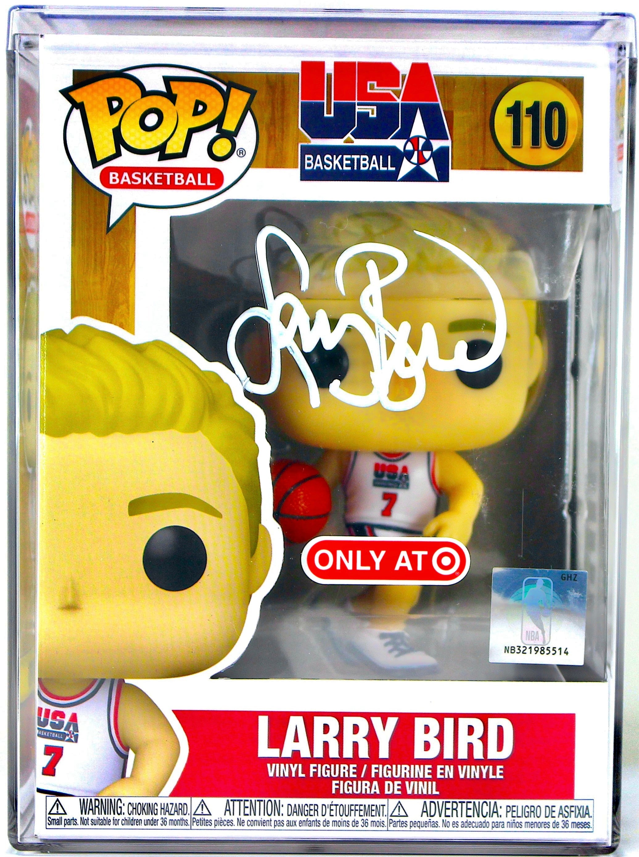 Larry Bird Signed Autographed Funko Pop! #110 Basketball Team USA 