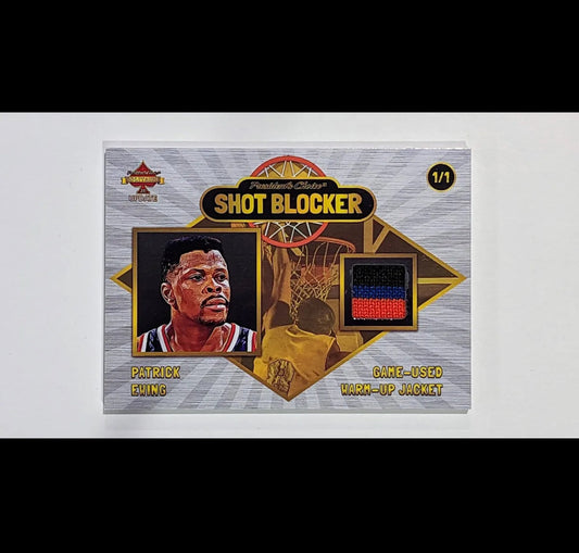 1 of 1 🏆 Rare Game Used 2023 President's Choice Shot Blocker Patrick Ewing 1/1 Game-Used Patch Knicks