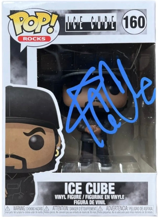 Autographed Signed Funko Pop! Rocks - Ice Cube #160 Signature is Authenticated by Beckett ✅