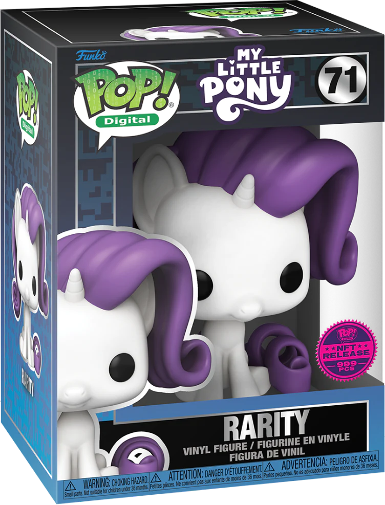 Grail 🏆 My Little Pony Rarity #71 GRAIL Physical redemption Funko Pop! Digital 1/999 - DaFunkoShop - Funko Pop! Digital