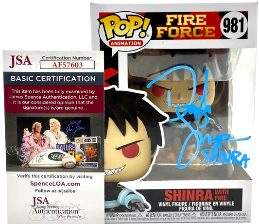 Derick Snow Autograph Signed Funko Pop - Fire Force/Shinra (JSA COA) - DaFunkoShop - Funko Pop! Animation