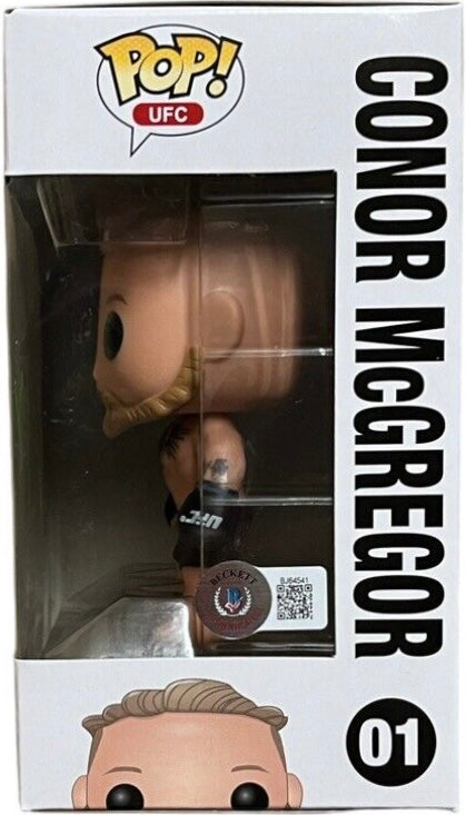 Conor McGregor Signed Funko Pop! UFC Series 1 #01 Autograph is Authenticated By Beckett ✅