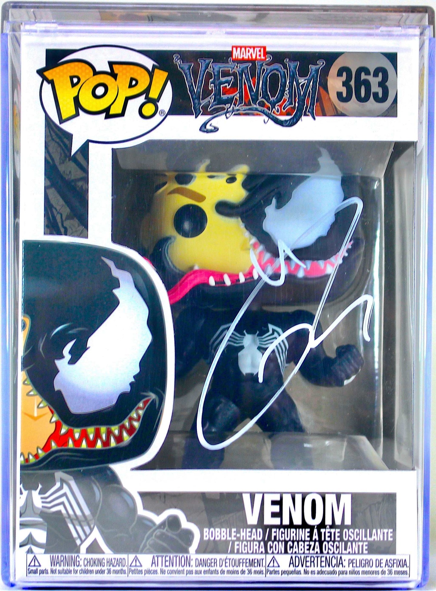 Autographed Signed By Tom Hardy Funko Pop! Marvel Venom #363 Hand signed Signature is Authenticated By JSA ✅ - DaFunkoShop - Funko Pop! Marvel Venom