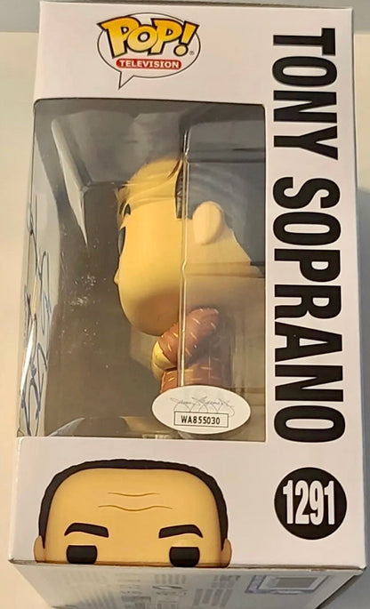 Robert Iler & Jamie-Lynn Sigler Autograph Signed Tony Soprano Funko Pop 1291 JSA - DaFunkoShop - 