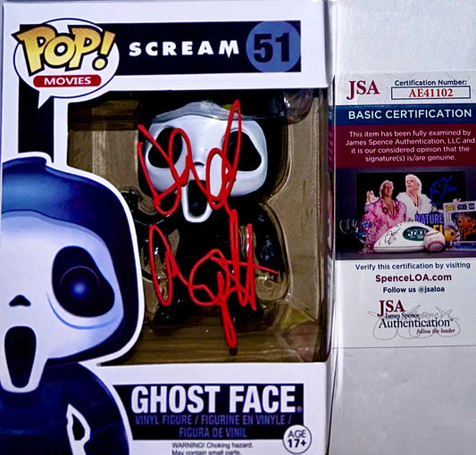 David Arquette Signed Funko Pop Ghostface JSA COA Scream #51 Dewey Autographed - DaFunkoShop - 