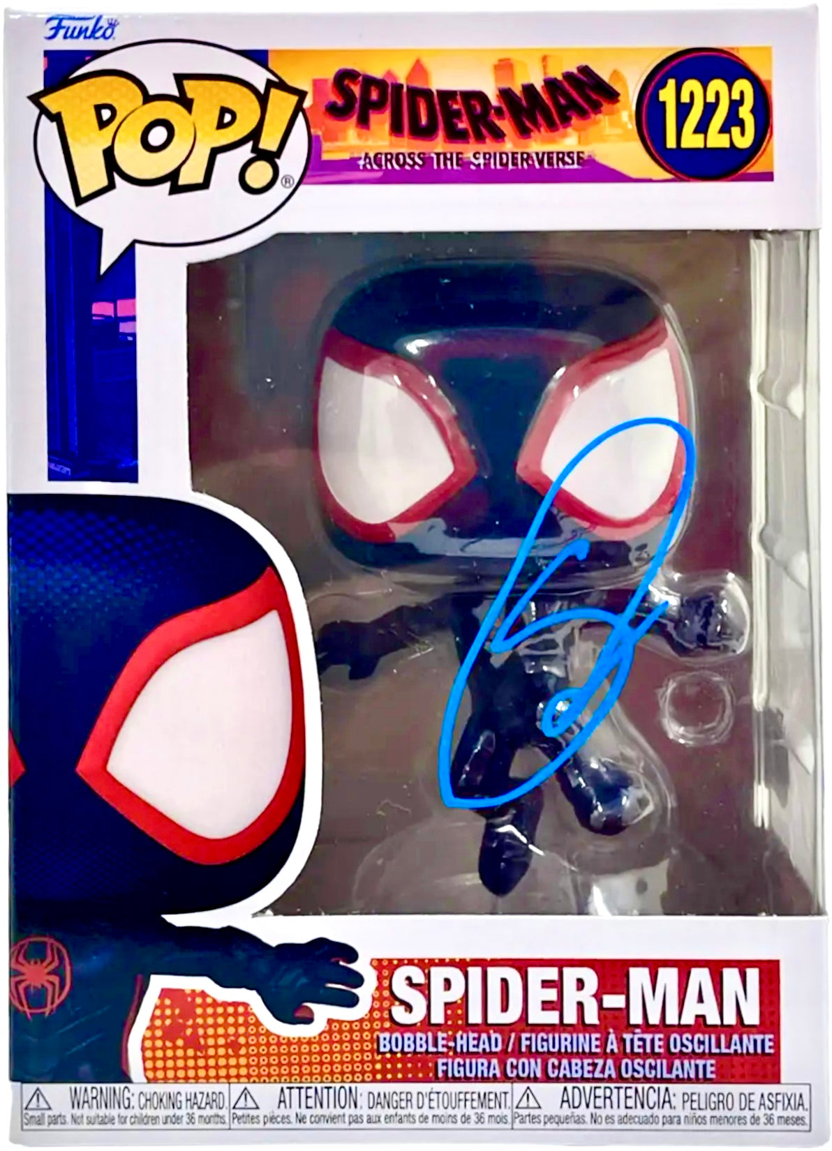 Shameik Moore signed Spider-Man #1223 Funko Pop! Across the Spider Verse Autograph is Authenticated by Beckett ✅ - DaFunkoShop - Funko Pop! Marvel