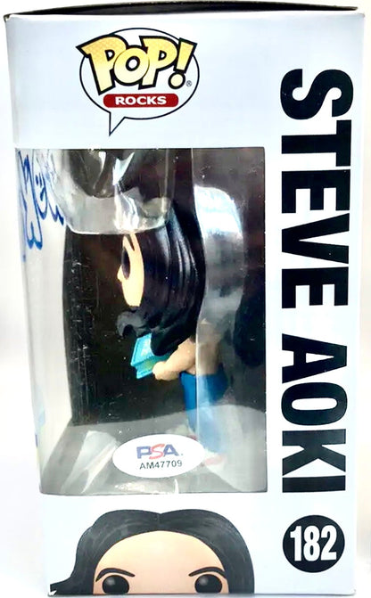 Steve Aoki Signed Funko Pop! Rocks Autograph By Edm Dj Dim Mak Exclusive And Limited Edition! San Diego Toy Tokyo 2020 CC #182 Signature is Authenticated By Beckett ✅ - DaFunkoShop - Funko pop! Rocks