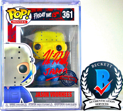 Autographed Signed Funko Pop! Movies Friday The 13TH #361 SE Jason Voorhees By Kane Hodder Signature is Beckett Authenticated ✅ - DaFunkoShop - Funko Pop! Movies