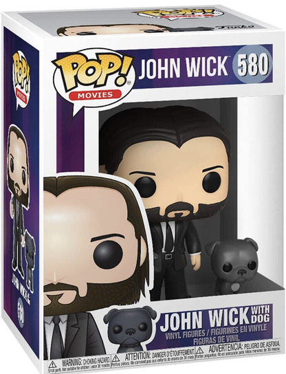 Funko Pop 🔥 John Wick with Dog #580 Funko Pop Vinyl + Free Protector ✅ Keanu Reeves - Da Funko Shop