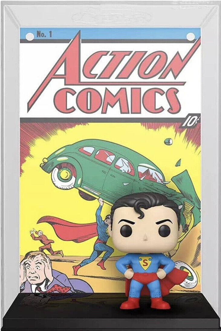 🔥 New FUNKO POP! COMIC COVER: DC Superman #1 Action Comic Vinyl Figure - DaFunkoShop - Comic Cover
