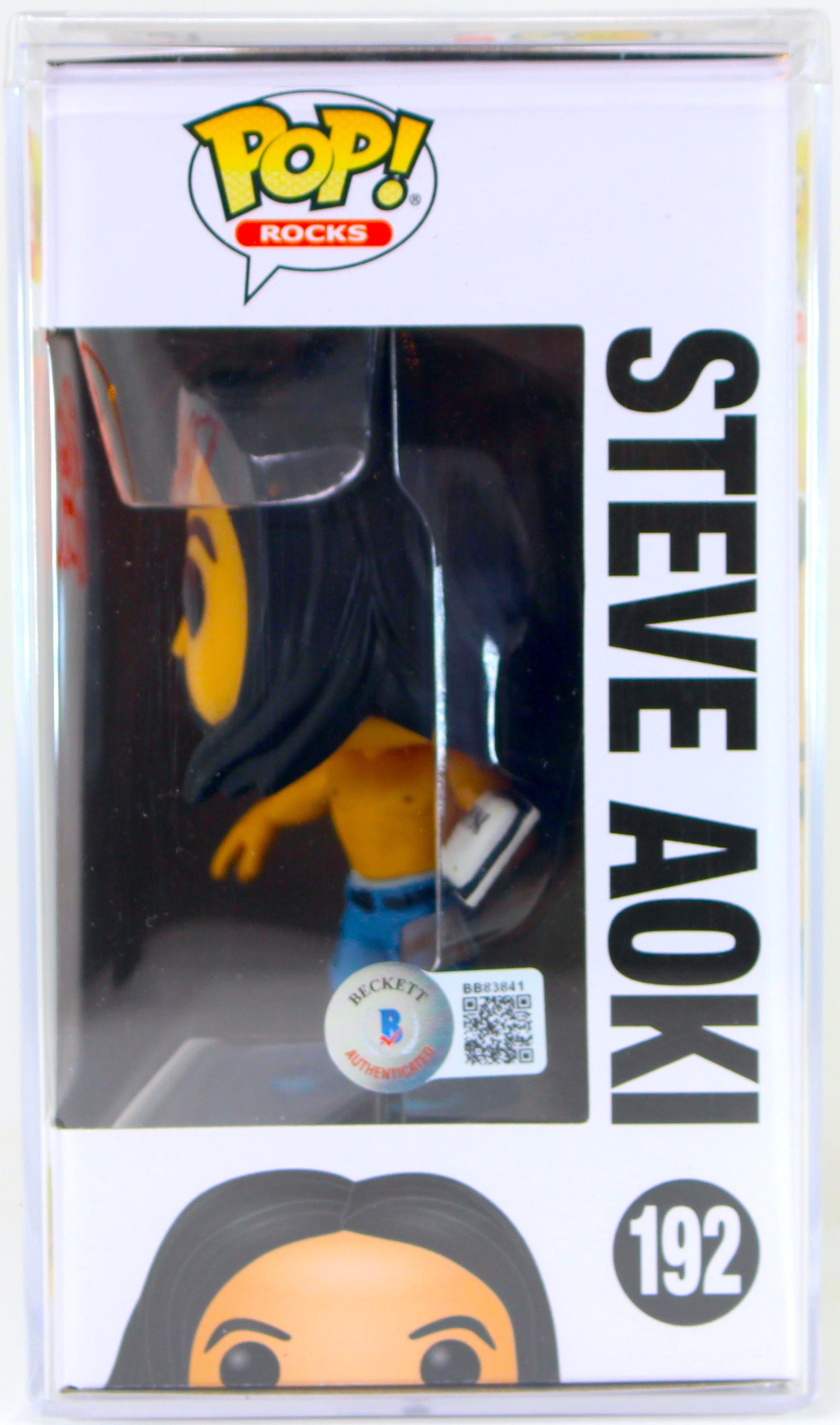 Steve Aoki Autographed Funko Pop! Rocks #192 With Cake Dim Mak DJ Authenticated by Beckett✅ - DaFunkoShop - Funko Pop! Rocks