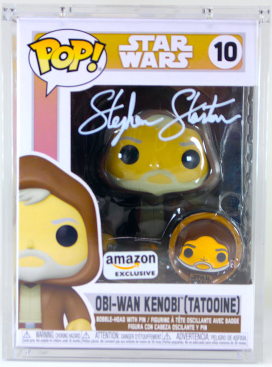 Obi-Wan Kenobi Signed Funko POP! Autographed by Stephen Stanton - Signature is Authenticated By SWAU ✅ - DaFunkoShop - Funko Pop! Star Wars