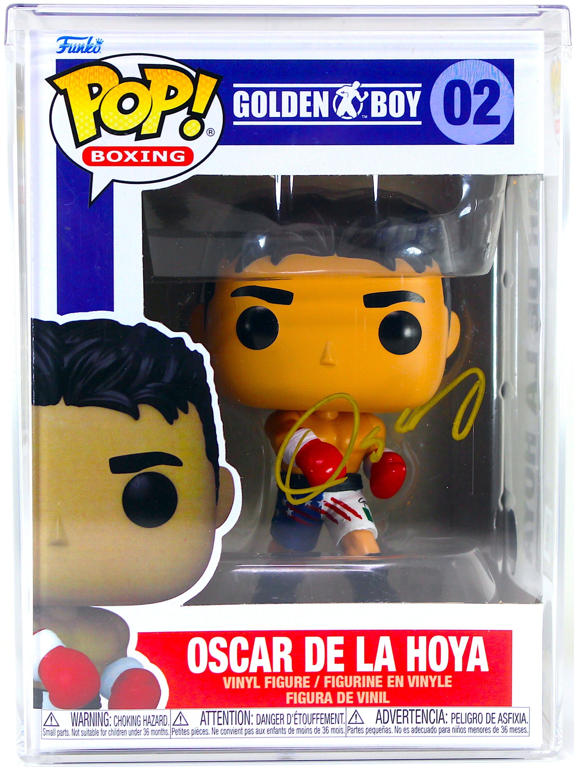 Oscar De La Hoya signed Funko Pop! Boxing Golden Boy #02 Gold Ink Signature is Authenticated by Beckett ✅ - DaFunkoShop - Funko Pop! Boxing